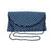 Navy + White Wave